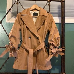 Banana Republic Camel Double-Breasted Trench Coat